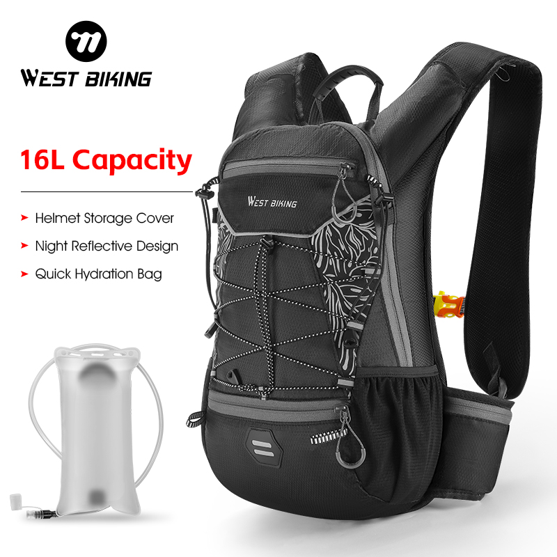 Mountain Biking Backpack - WEST BIKING 16L Cycling Backpack With