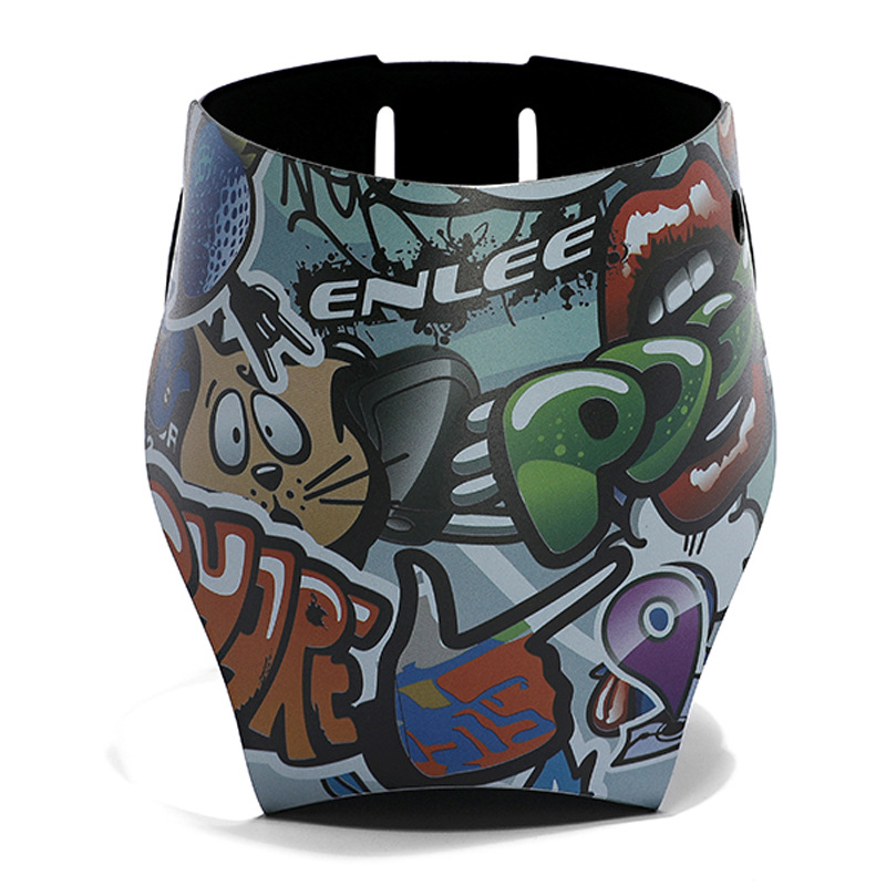 Mountain Biking Cartoon - ENLEE Colorful Portable Mountain Bike Folding