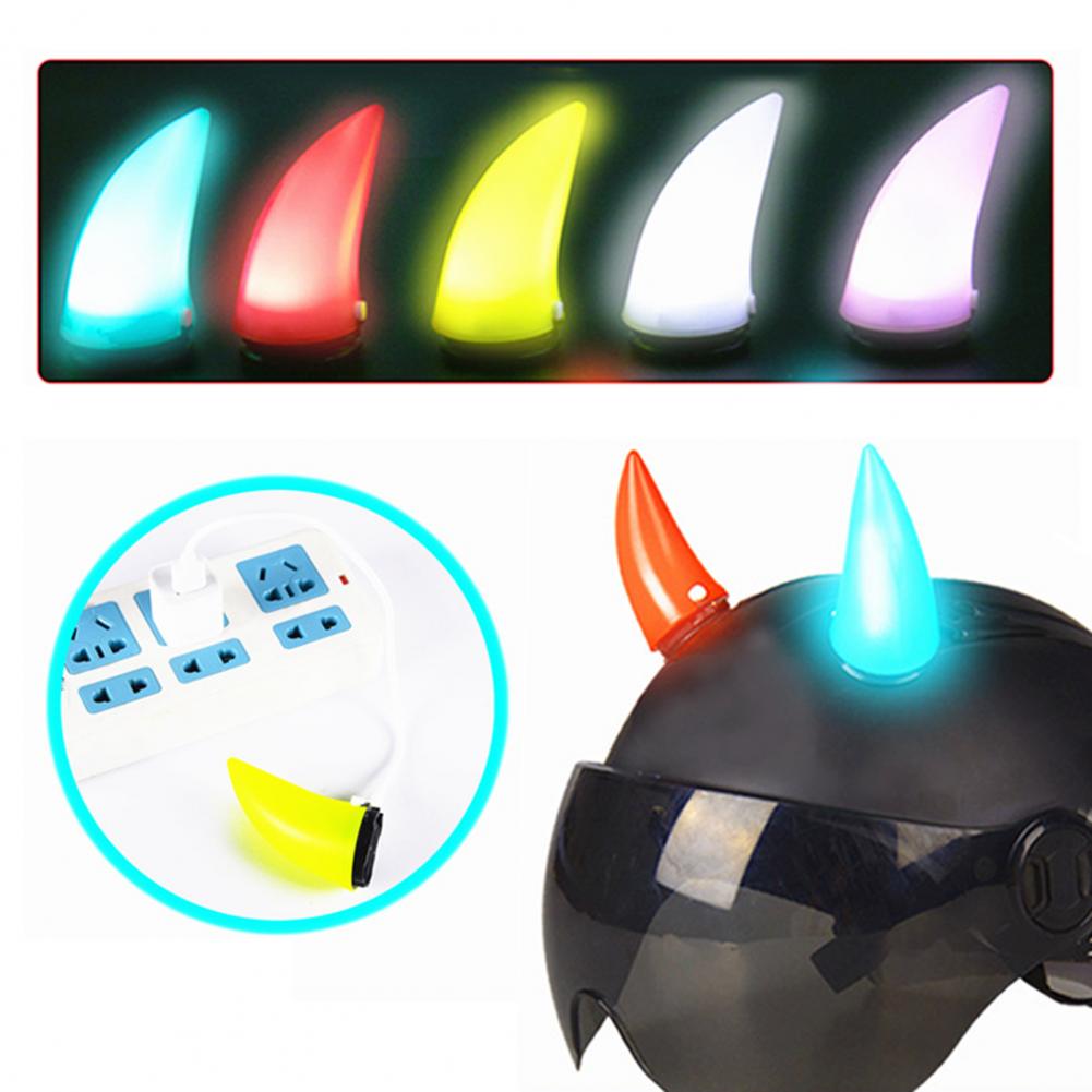 Mountain Biking Equipment - Motorcycle Helmet Devil Horns Multicolor Halloween