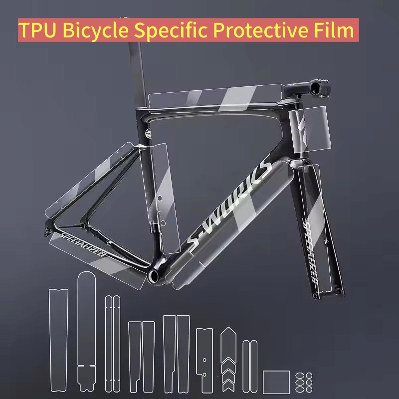 Mountain Biking History - Road Bike Frame Decal Clear Scratch-Resistant