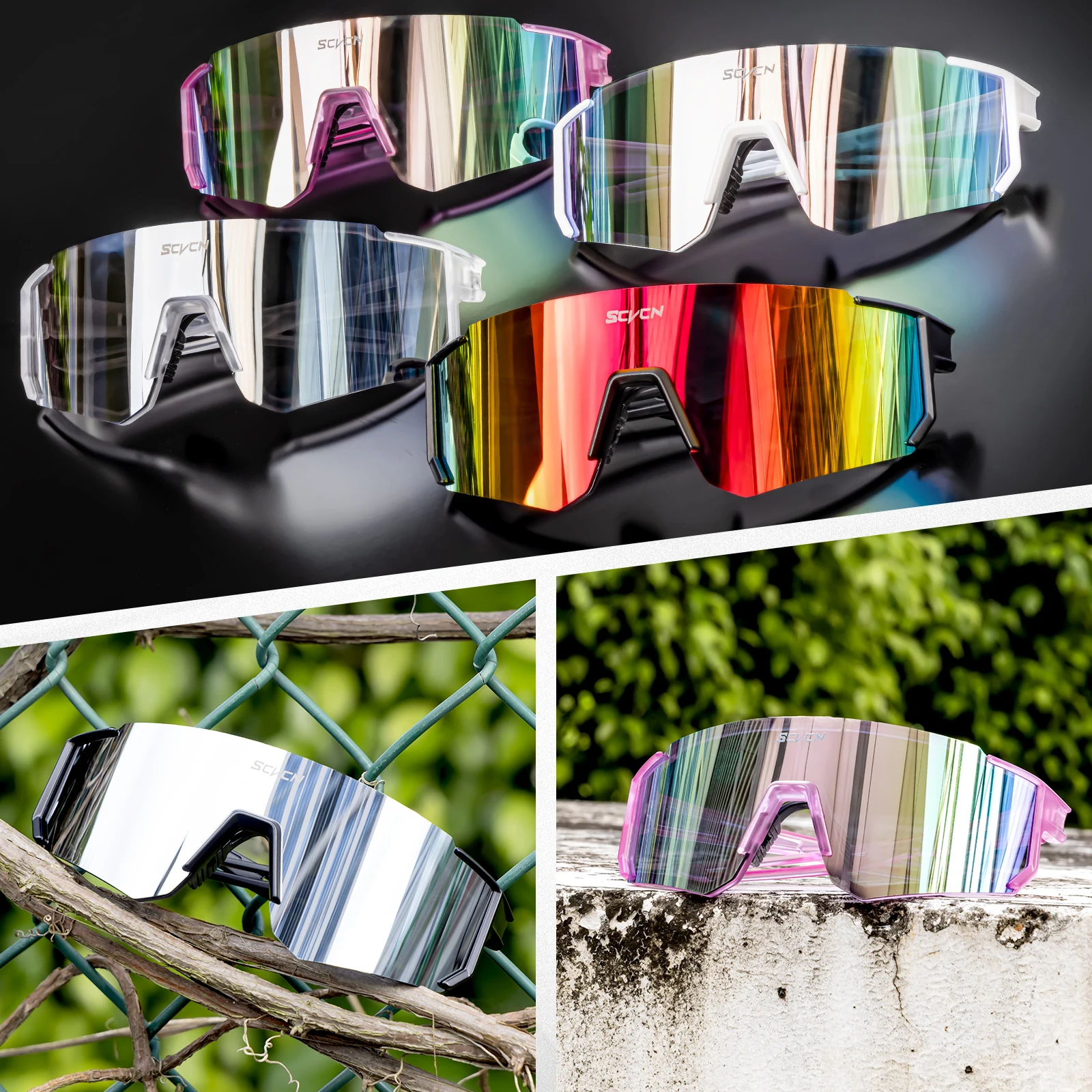 SCVCN New Photochromic Cycling - đánh giá và giá Mountain Biking Goggles