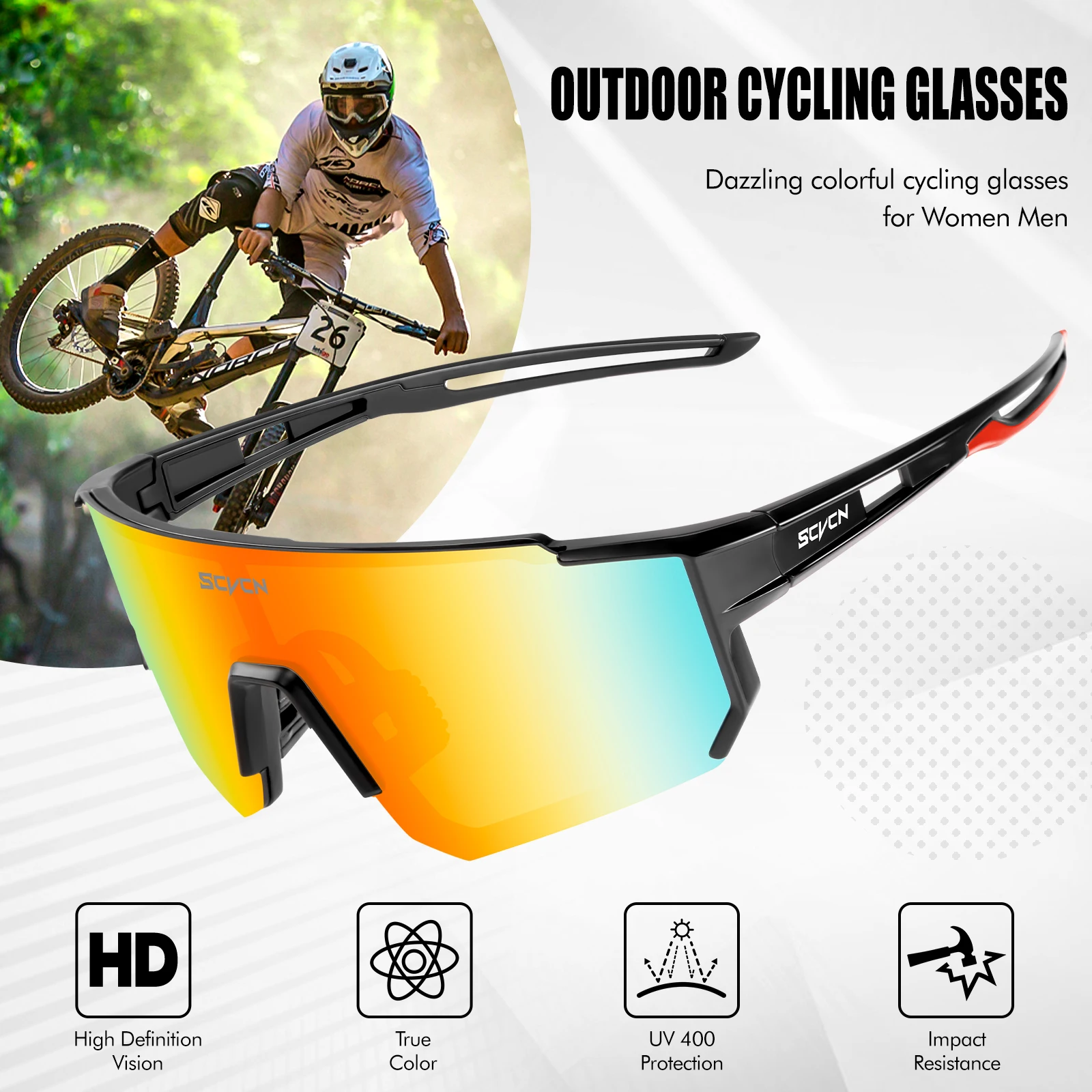 SCVCN New Photochromic Cycling - đánh giá và giá Mountain Biking Goggles