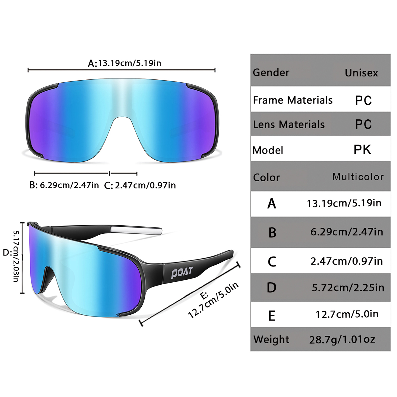 POAT UV400 Cycling Sunglasses  - đánh giá và giá Mountain Biking Goggles