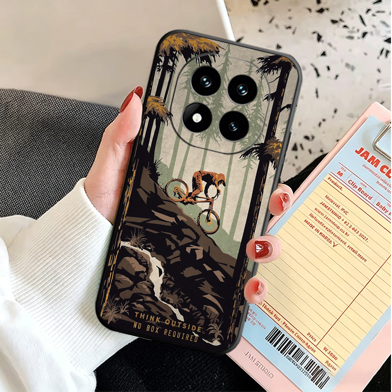 Soft Silicone Phone Case for X - đánh giá và giá Mountain Biking Cartoon