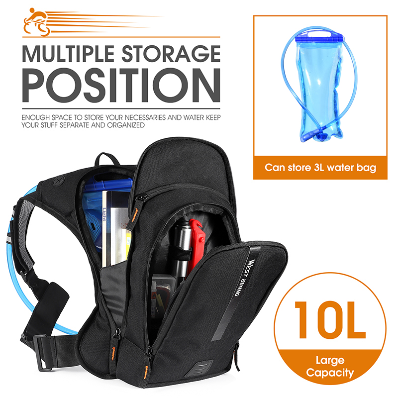 WEST BIKING 10L Hydration Back - đánh giá và giá Mountain Biking Backpack