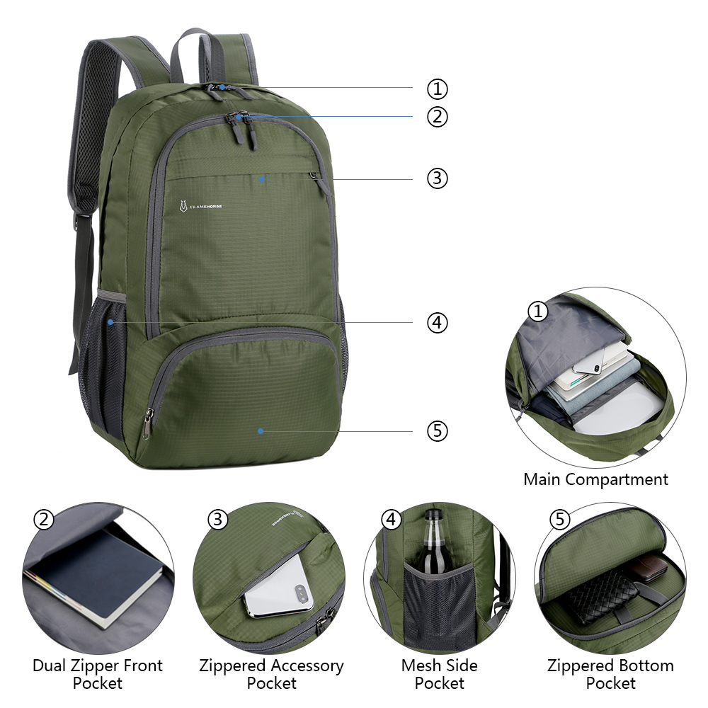 Lightweight Foldable Backpack  - đánh giá và giá Mountain Biking Backpack