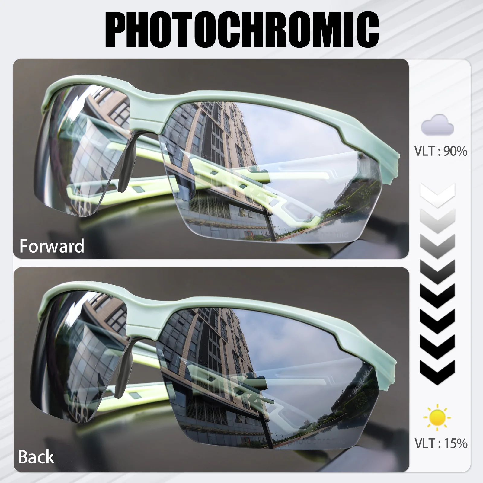 SCVCN Photochromic Cycling Sun - đánh giá và giá Mountain Biking Goggles