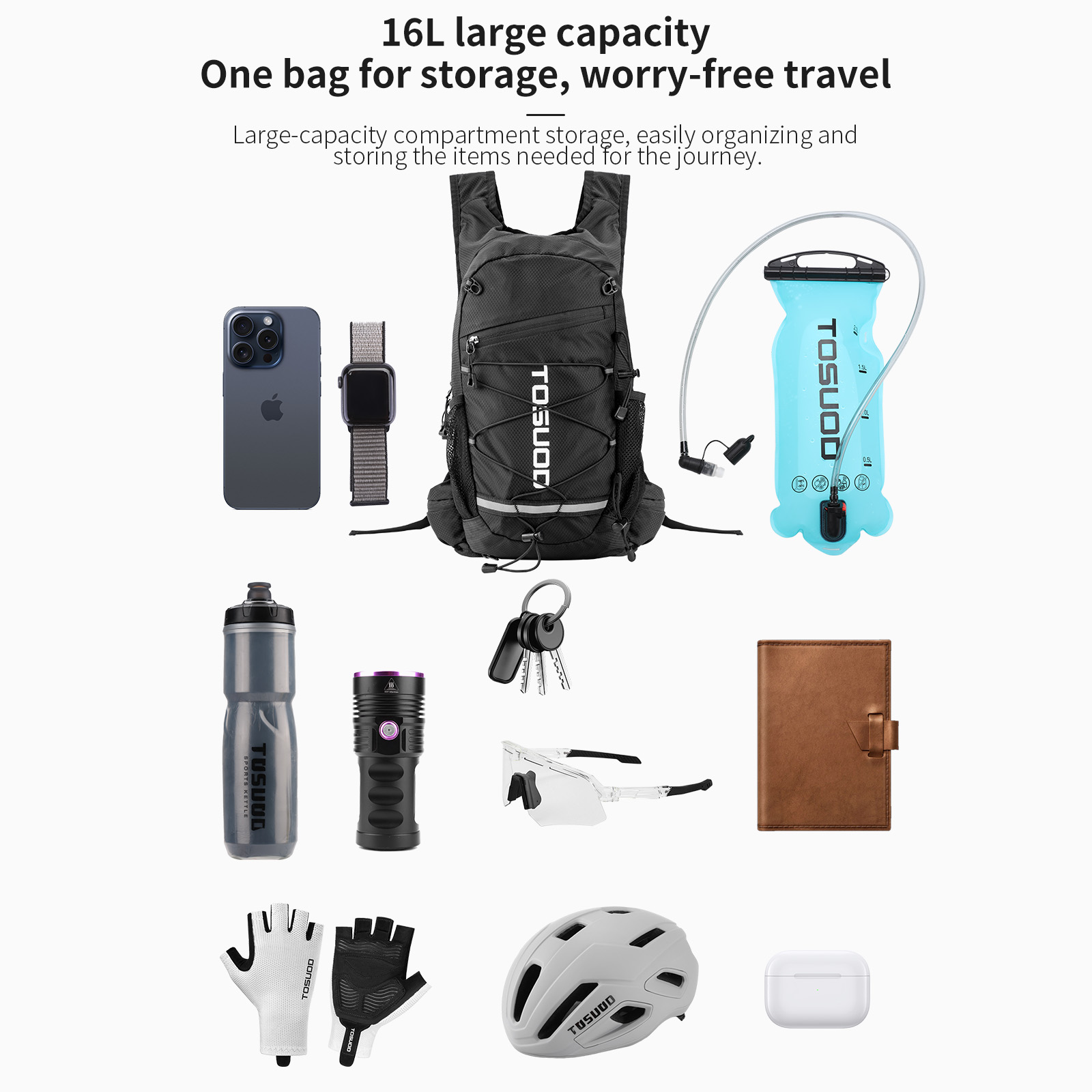 TOSUOD Hydration Backpack Outd - đánh giá và giá Mountain Biking Backpack